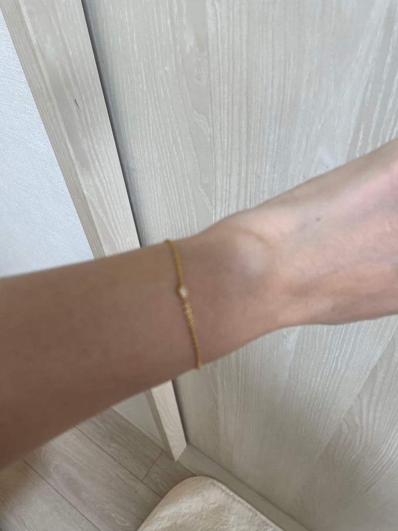 dior一粒ダイヤブレスレット