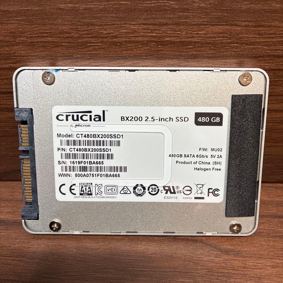 T*n様 Crucial BX200 2.5インチ SSD 480GB × 2台