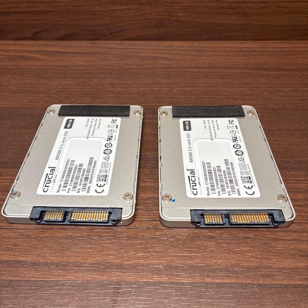 T*n様 Crucial BX200 2.5インチ SSD 480GB × 2台