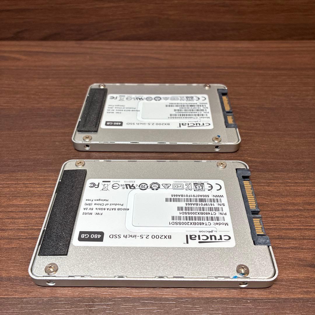 T*n様 Crucial BX200 2.5インチ SSD 480GB × 2台