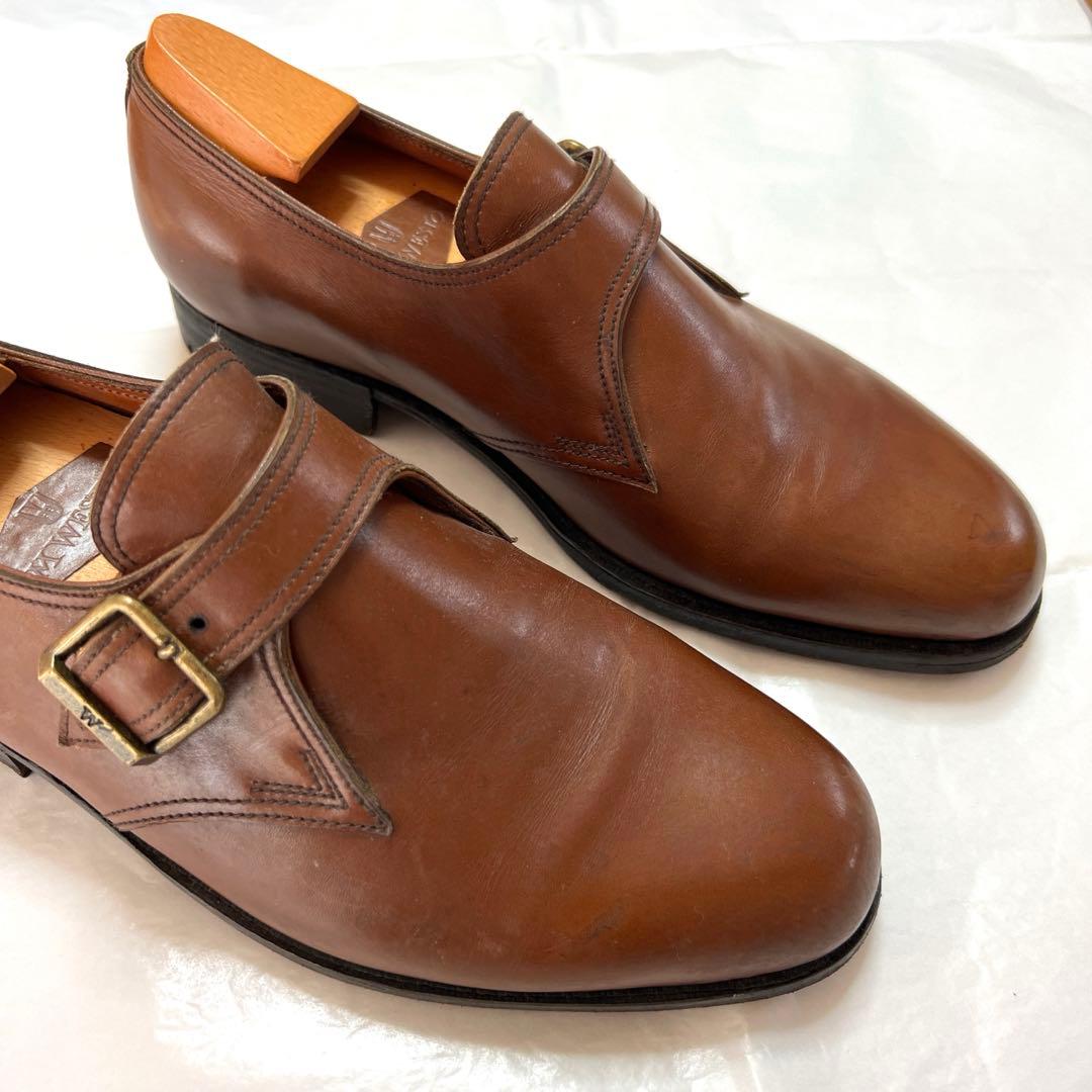 J.M. WESTON モンクストラップ UK6 E 純正シューツリー付