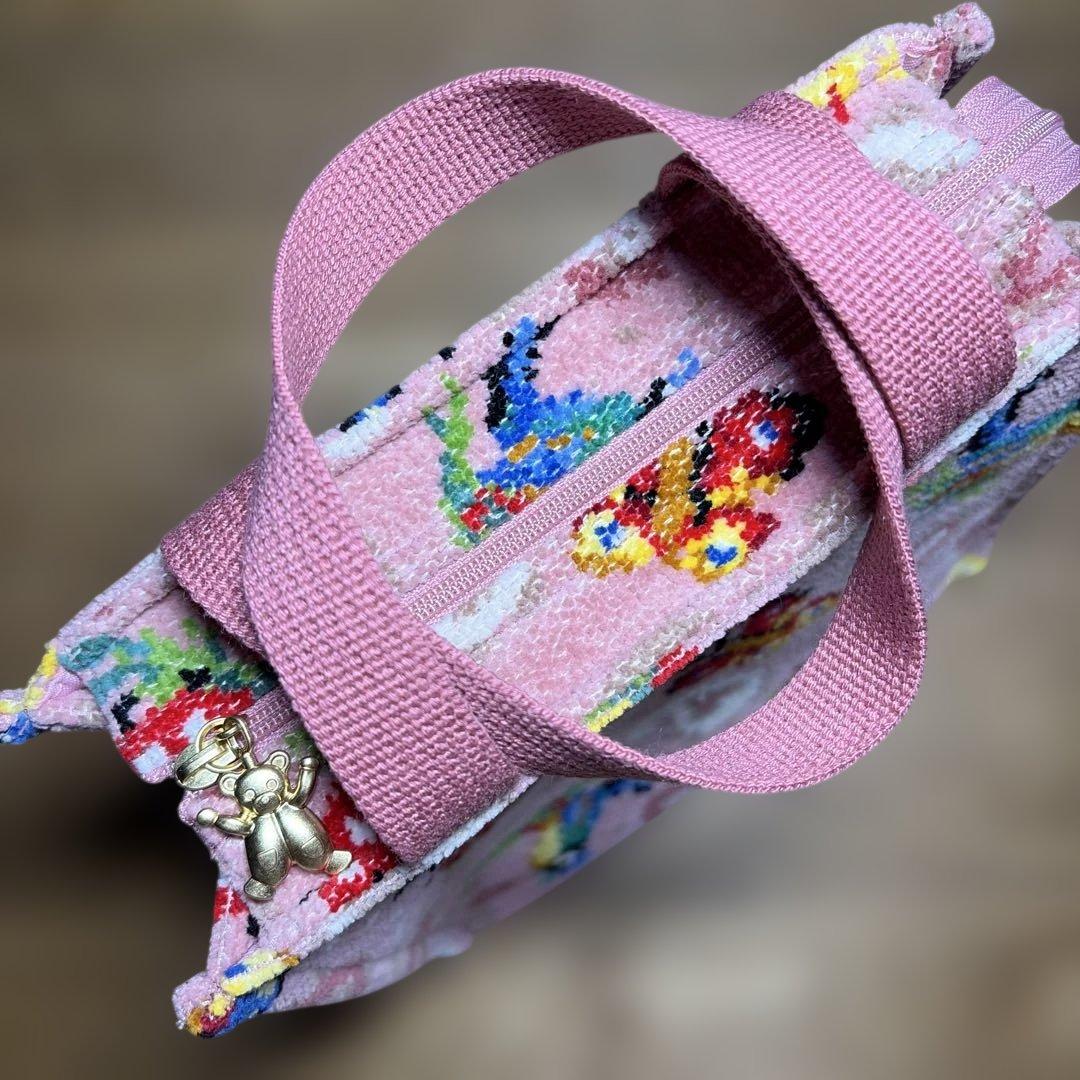 値下げしました　フェイラー　ハイジペイズリー　ピンクミニバッグ