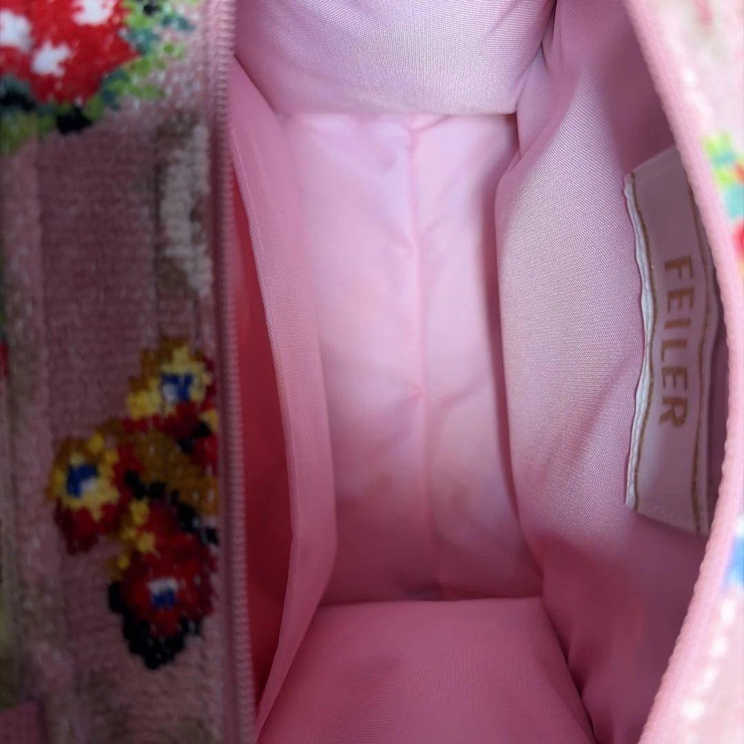 値下げしました　フェイラー　ハイジペイズリー　ピンクミニバッグ