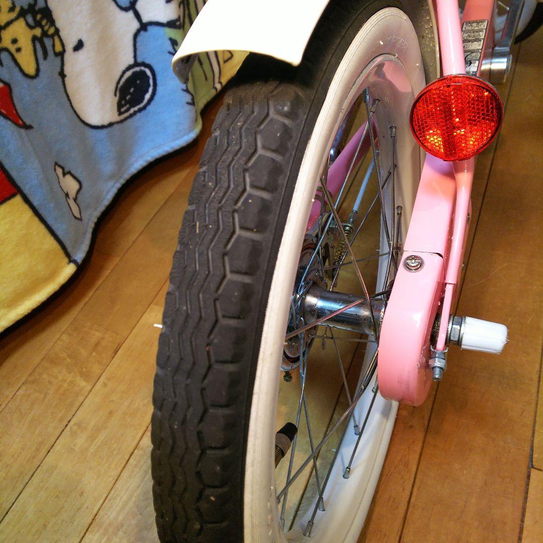 【神奈川県・東京23区お届け可】室内保管 幼児用自転車 16インチピンク