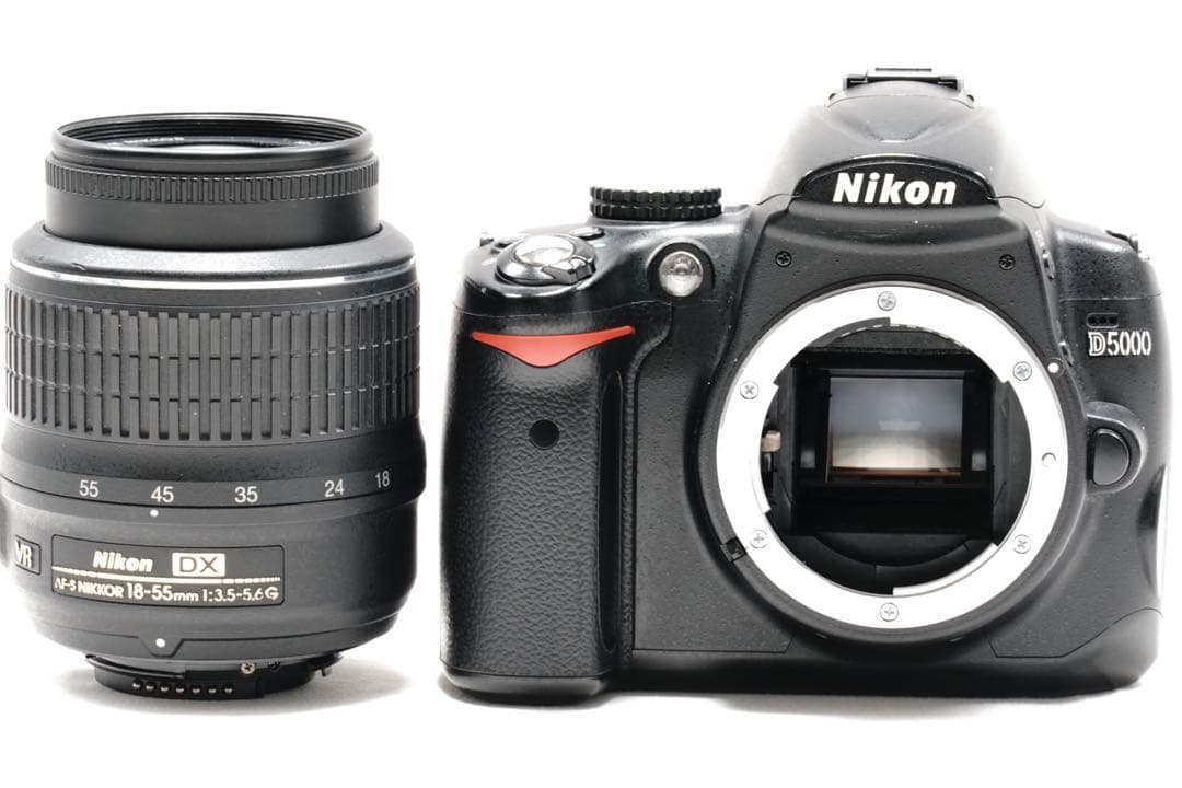 Nikon D5000 スマホ転送 一眼レフ 動画・自撮りOK 手ぶれ補正付き