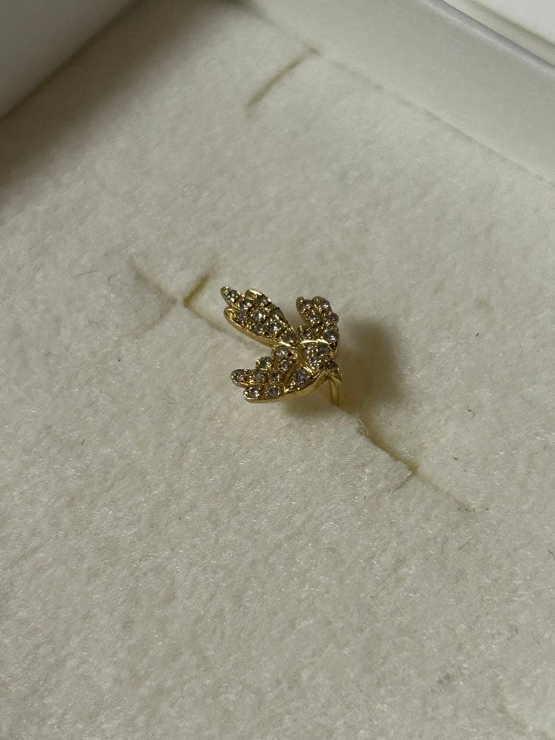 サンメイア SUN MARE バード　ダイヤピアス　ロンハーマン片耳