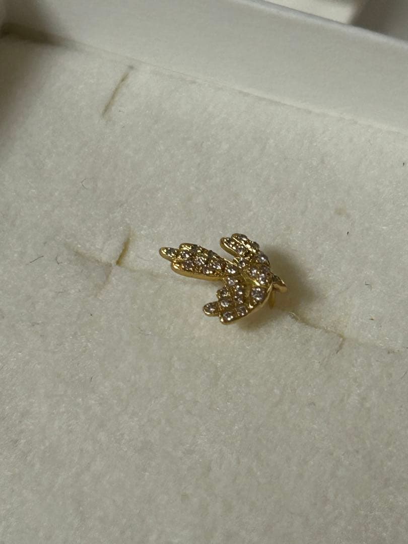 サンメイア SUN MARE バード　ダイヤピアス　ロンハーマン片耳