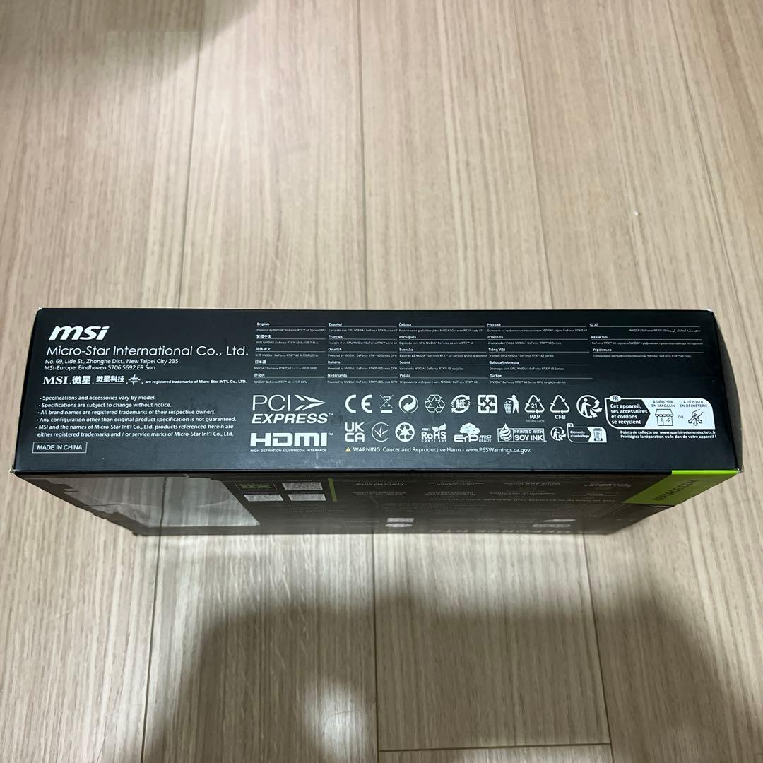 MSI GEFORCE RTX4070 12G グラフィックボード