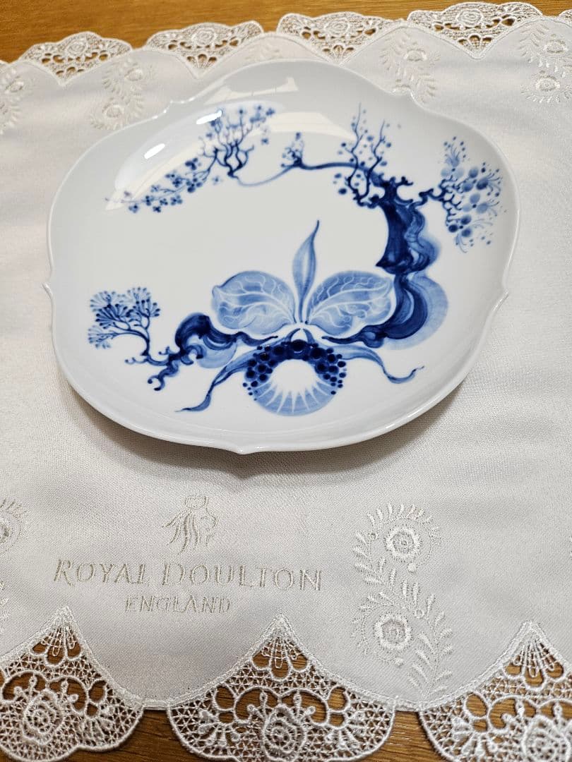 MEISSEN　マイセン　ブルーオーキッドオーバル皿