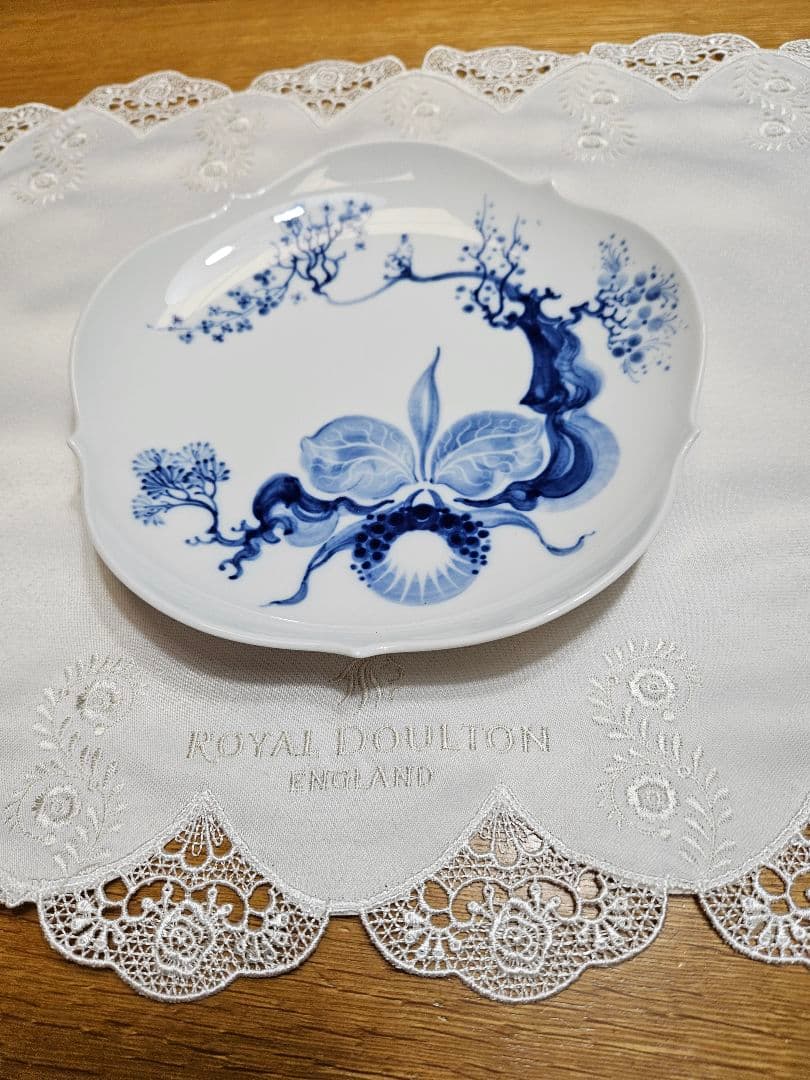 MEISSEN　マイセン　ブルーオーキッドオーバル皿