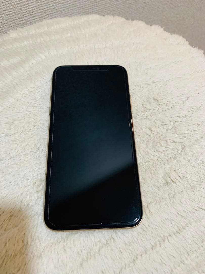 iPhone XSゴールド 256G SIMフリー ガラスフィルム覗き見防止付き