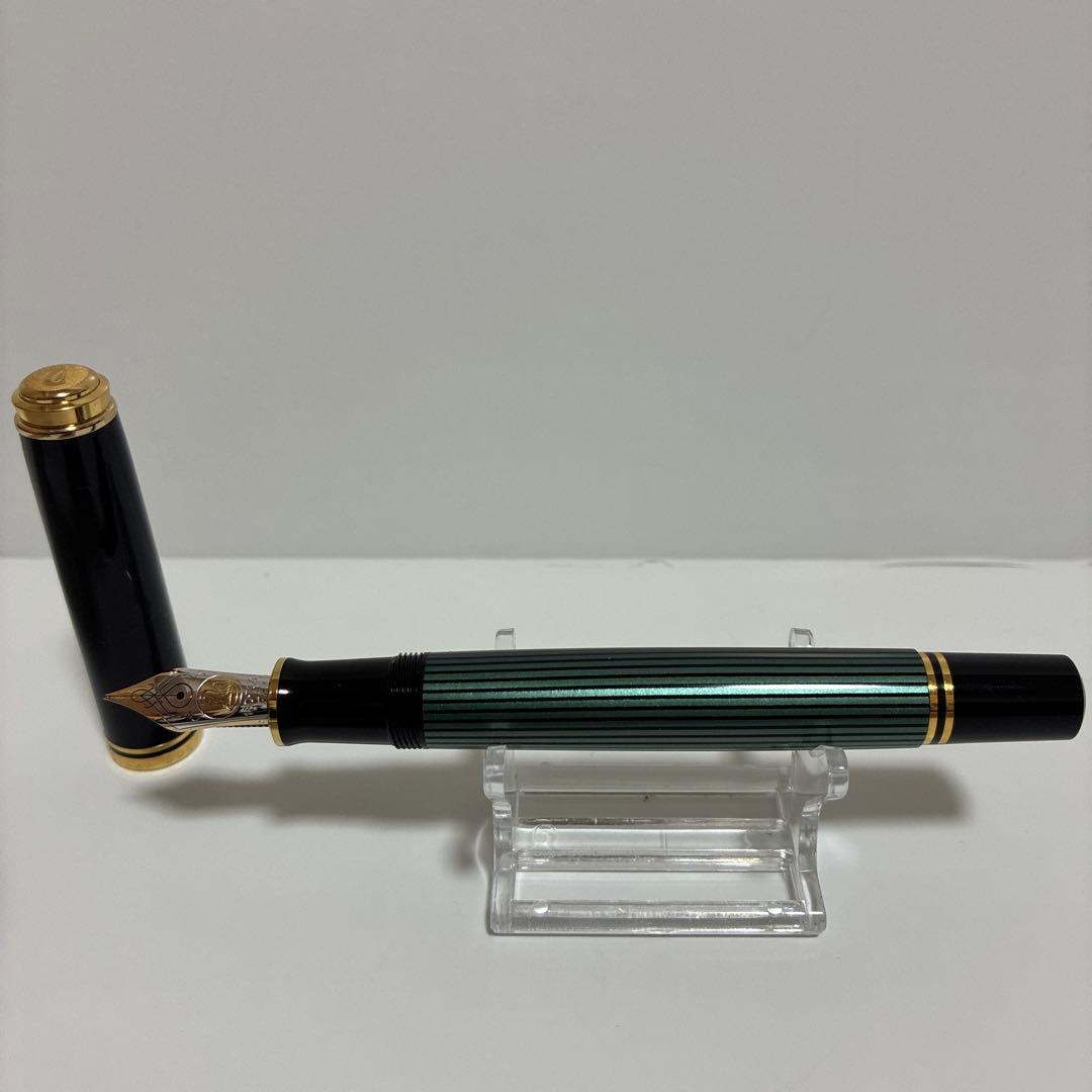 ペリカン 万年筆 スーべレーン M800 EF 緑縞
