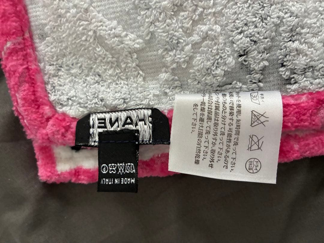 CHANEL ピンク コットンブランケット　タオルケット　CCロゴ