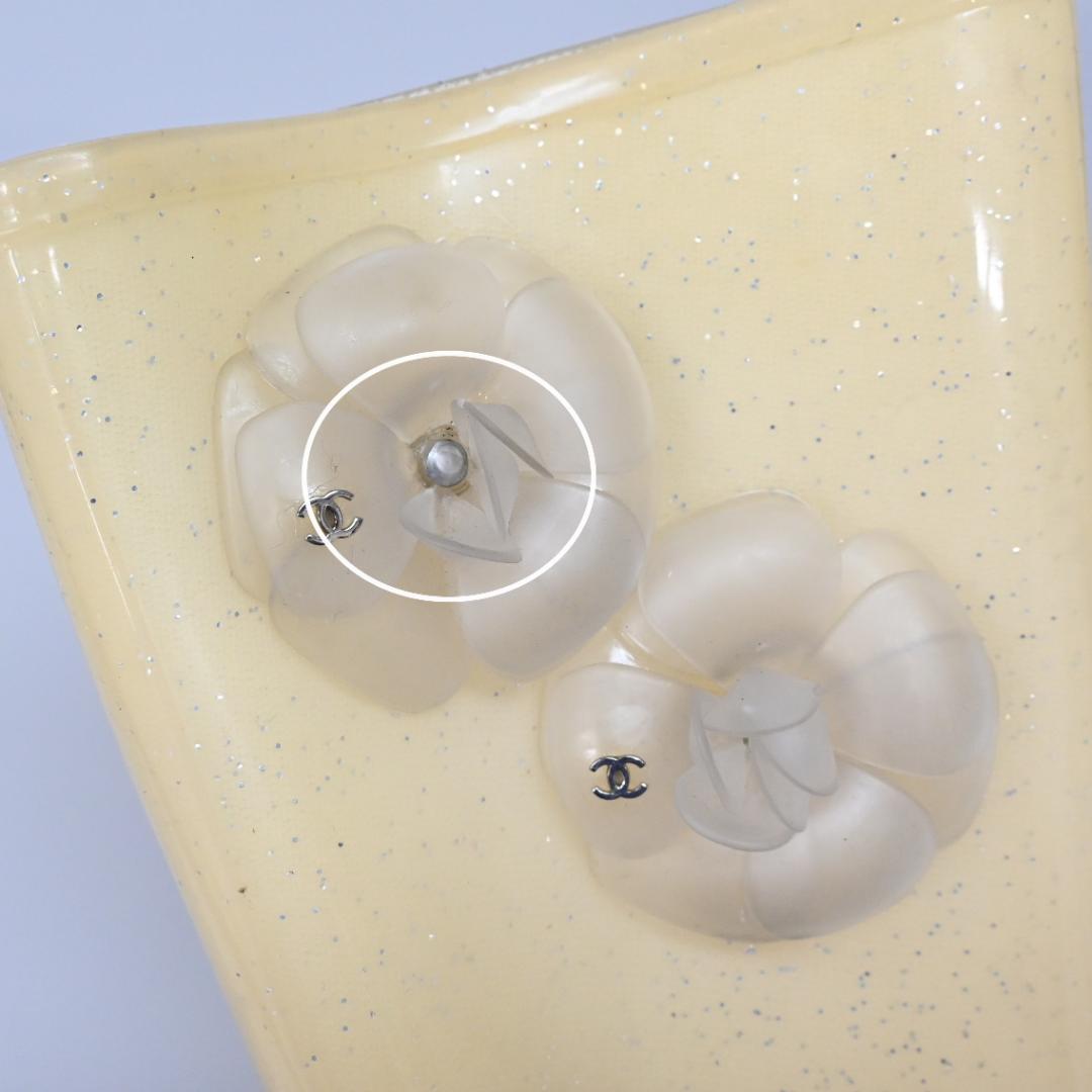 ■ 46552★年 シャネル レインブーツ ココマーク カメリア 38