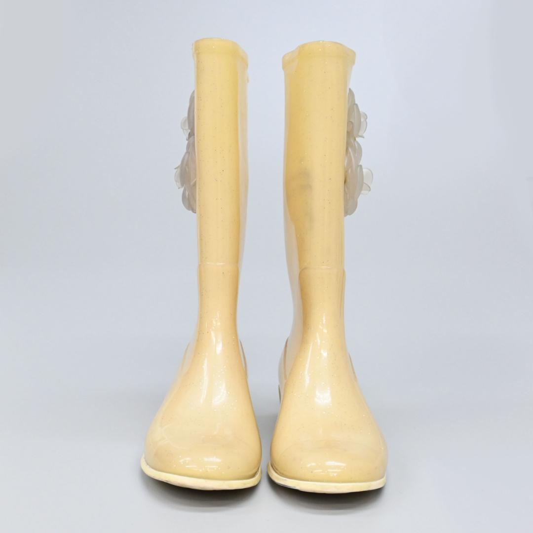 ■ 46552★年 シャネル レインブーツ ココマーク カメリア 38