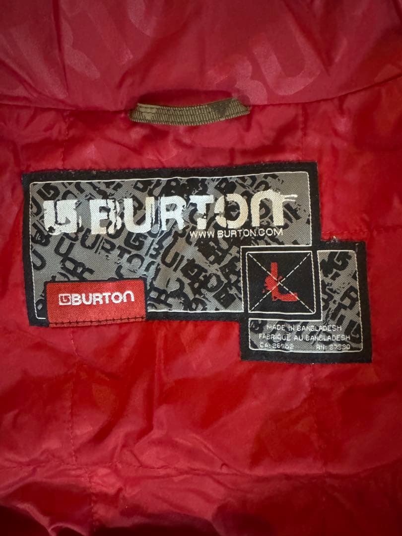 BURTON スノーボードウェア上下、グローブ、ゴーグルの４点セット　Ｌサイズ