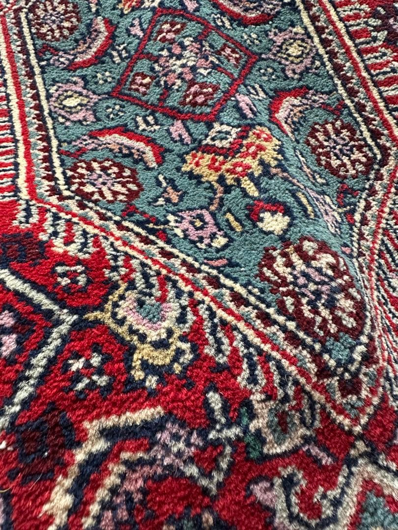 212×72 ヴィンテージラグ　手織　トライバルラグ