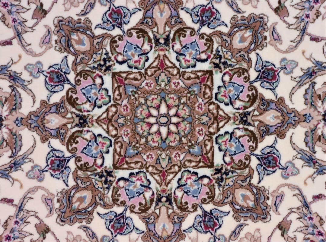 170万ノット！輝く、多色織絨毯！本場イラン産150×225cm -201051