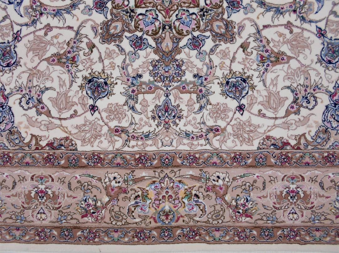 170万ノット！輝く、多色織絨毯！本場イラン産150×225cm -201051