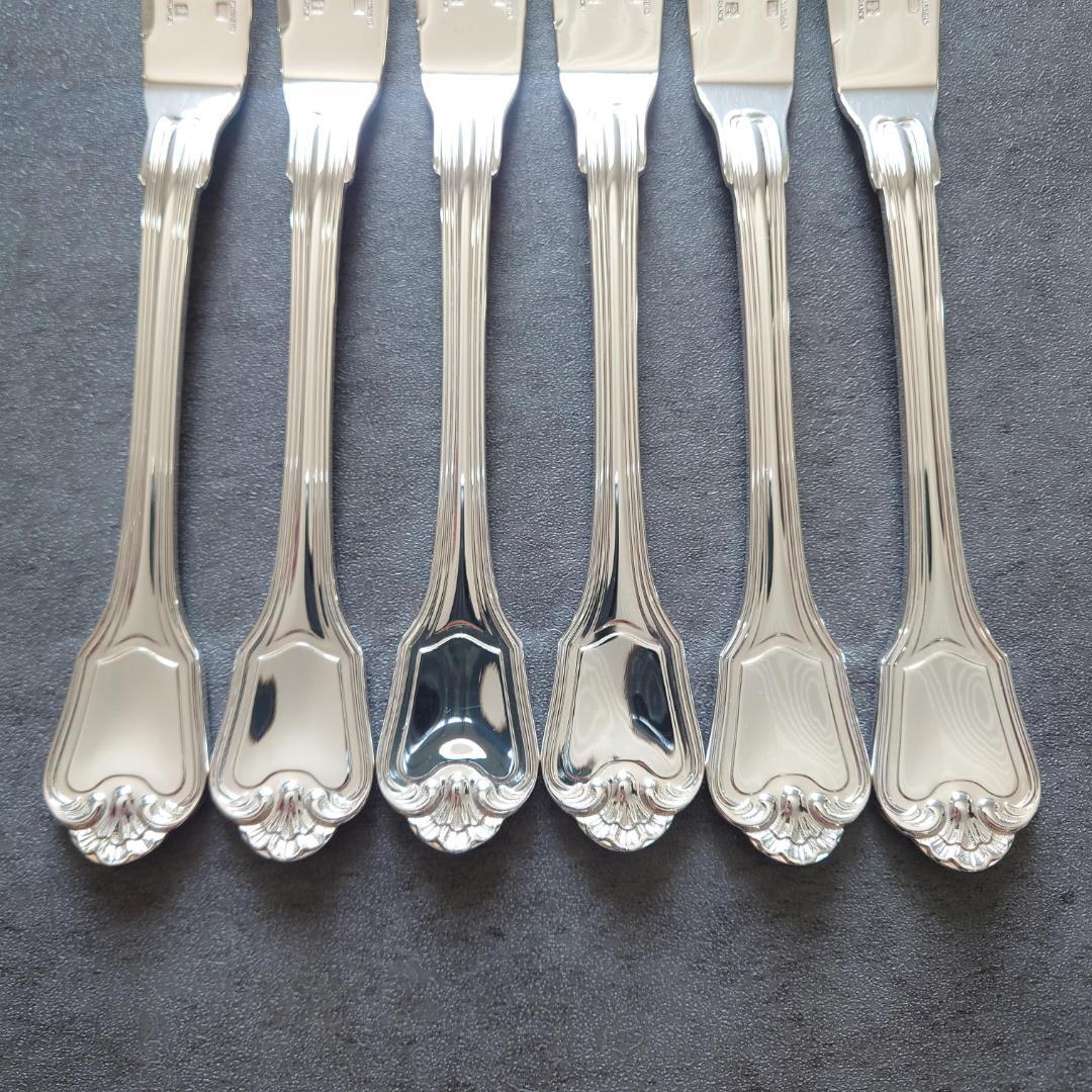 希少 極美品 クリストフル ポートロイヤル フィッシュナイフ 6点