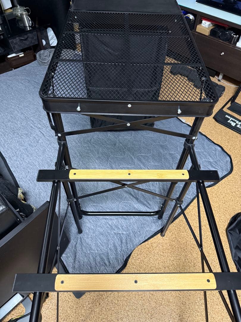 DOD 折りたたみキッチンラックブラック