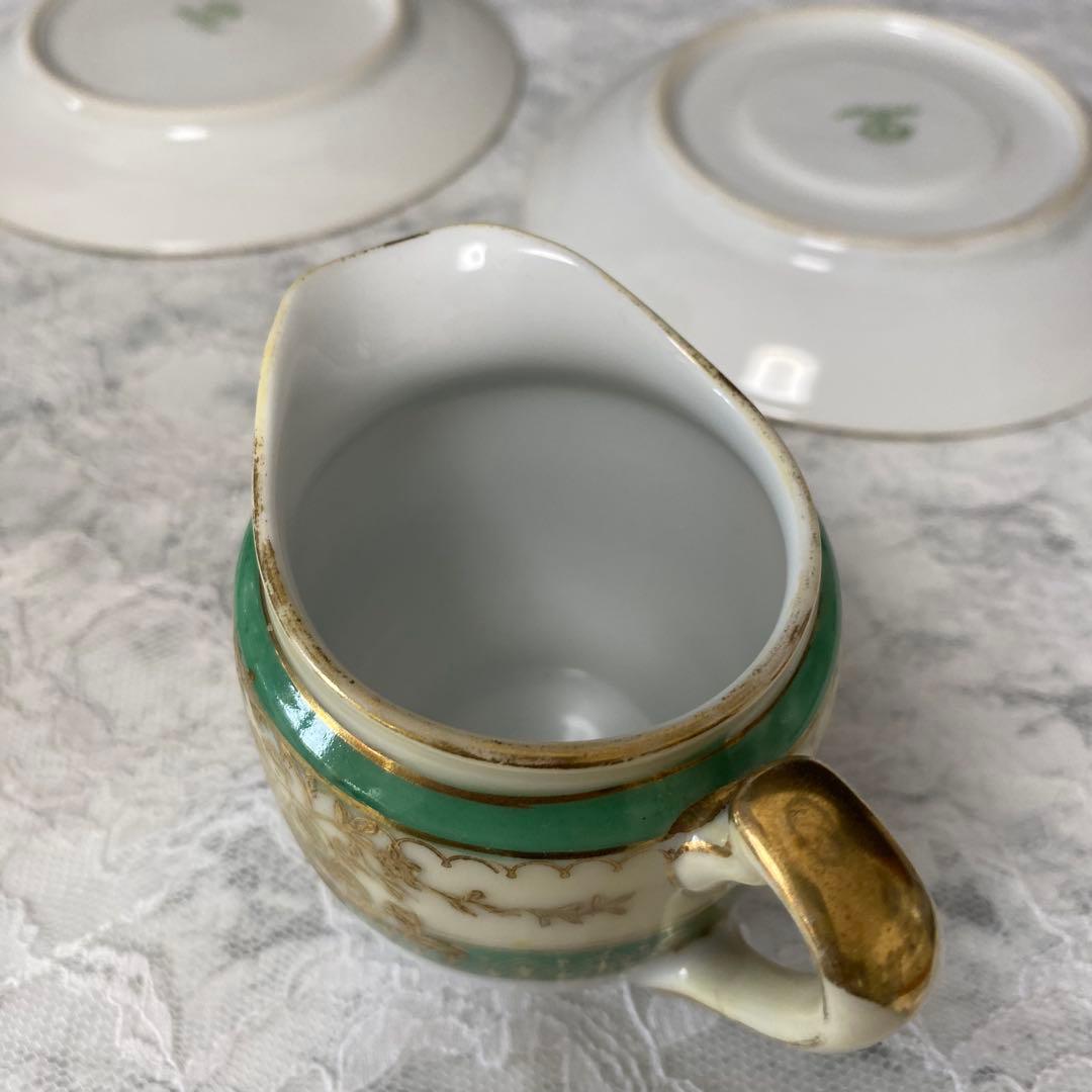 オールドノリタケ　ティーセット　金盛　カップ　ソーサー　プレート　英国　里帰り