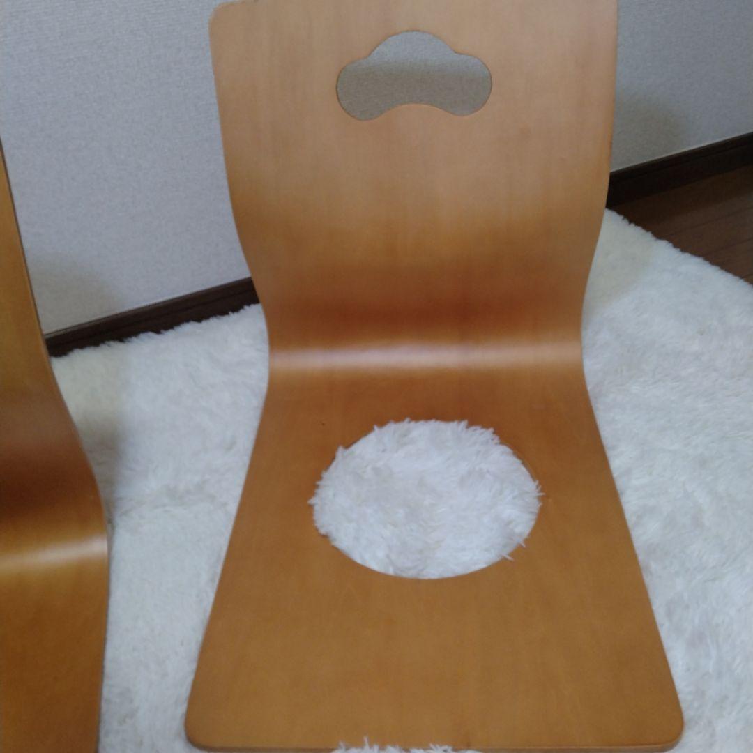 ニトリ 木製 座椅子 4脚セット 曲がり木 和室 旅館 居酒屋 曲木