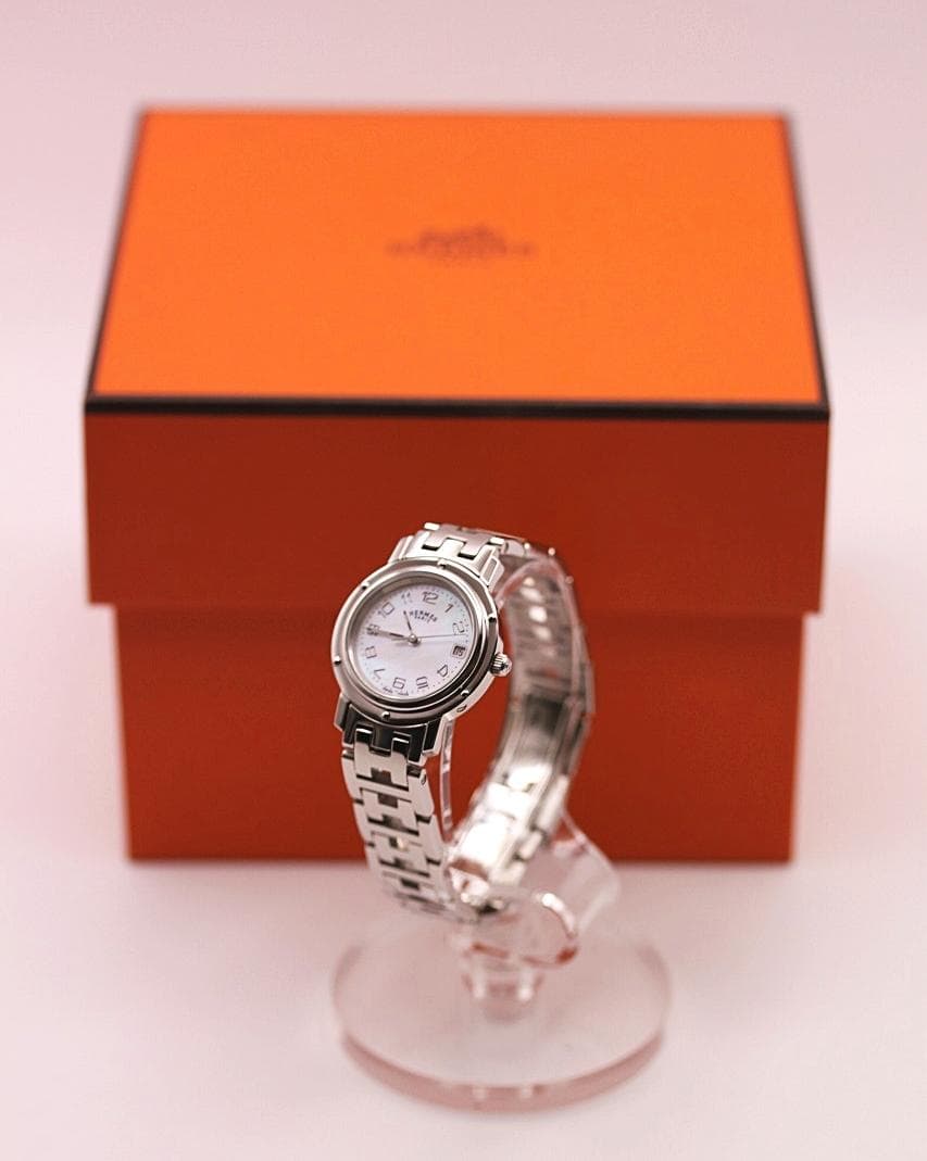 HERMES　CL4.210　クリッパー　ナクレ　エルメス　ケース・保証書付