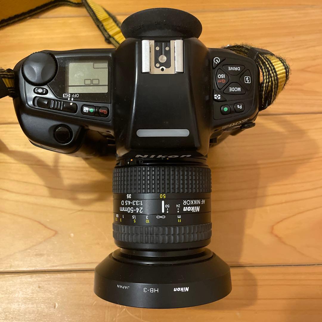 Nikon F90X レンズAF NIKKOR MF-26 MB-10付き