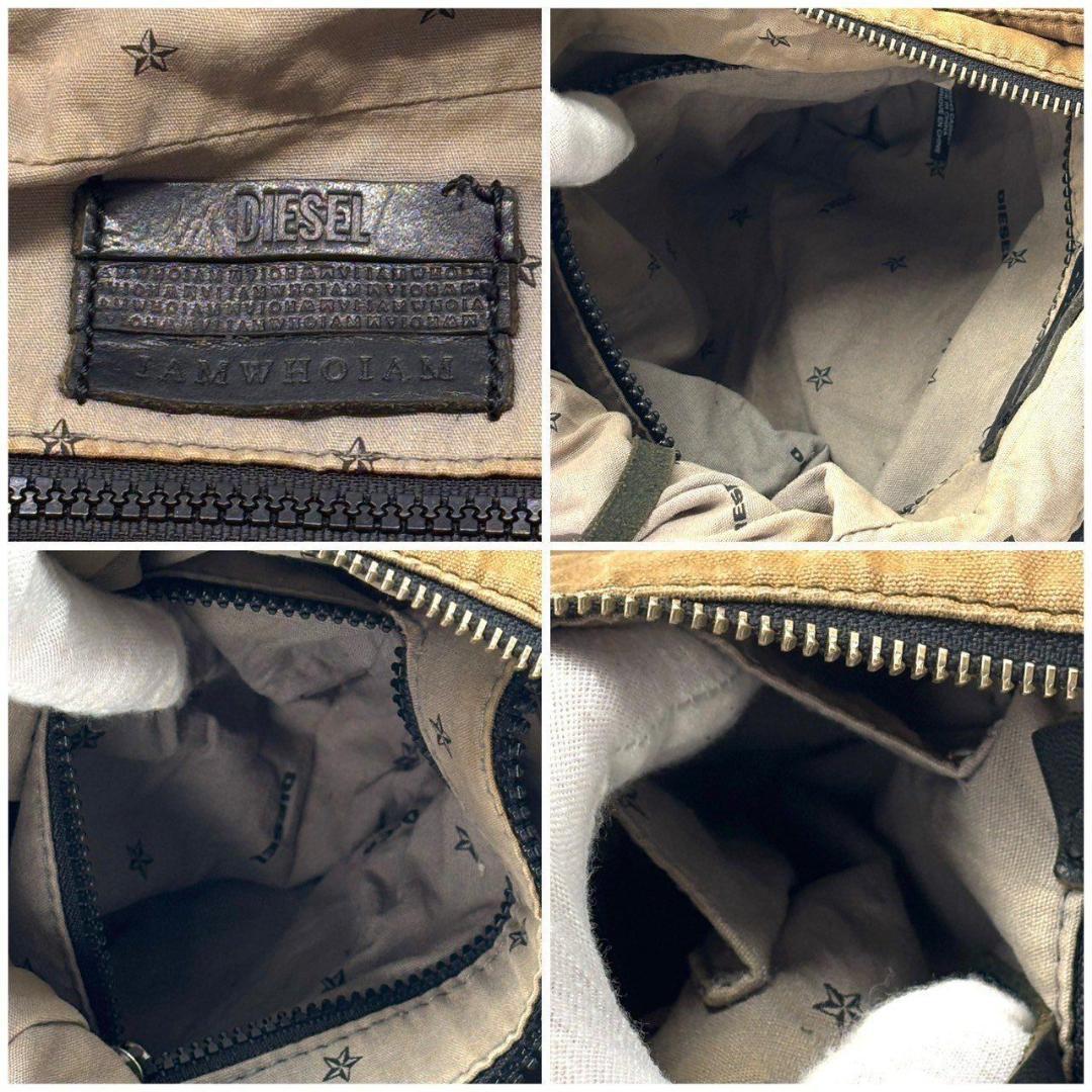 DIESEL　ショルダーバッグ 2WAY ワンショルダー ハーフムーン　ブラウン