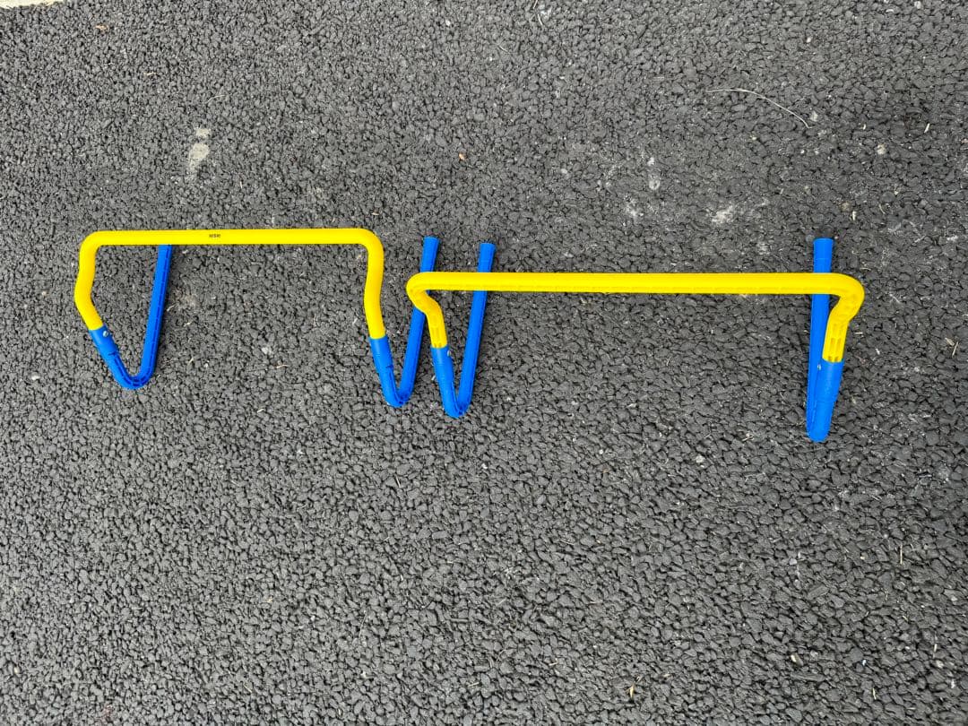 NISHI 陸上トレーニング用ハードル 青と黄色 ミニハードル11本セット