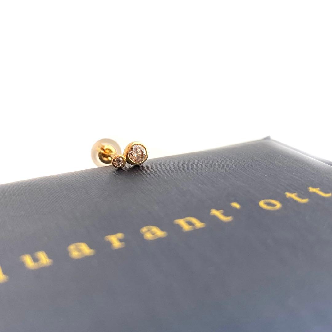 クアラントット　quarant’otto K18 ダイヤモンド　片耳　ピアス