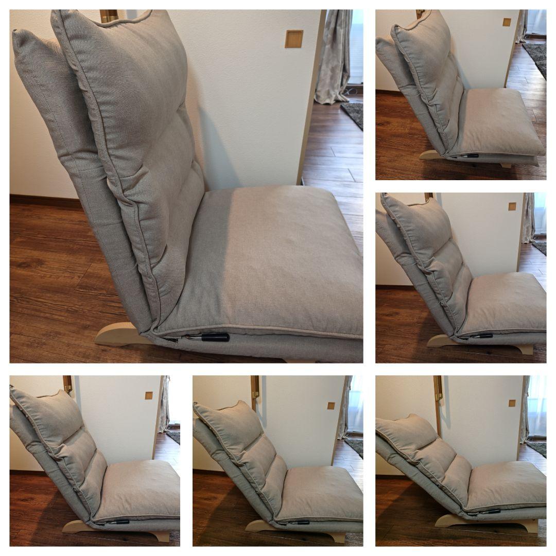 DOUBLEDAY　ダブルクッション座椅子フィット　1人掛け　幅70㎝