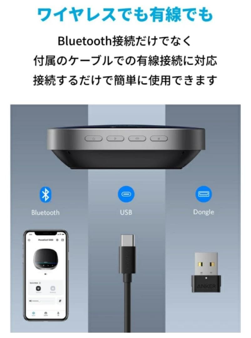 Anker PowerConf S500 マイクスピーカー：アップグレード版