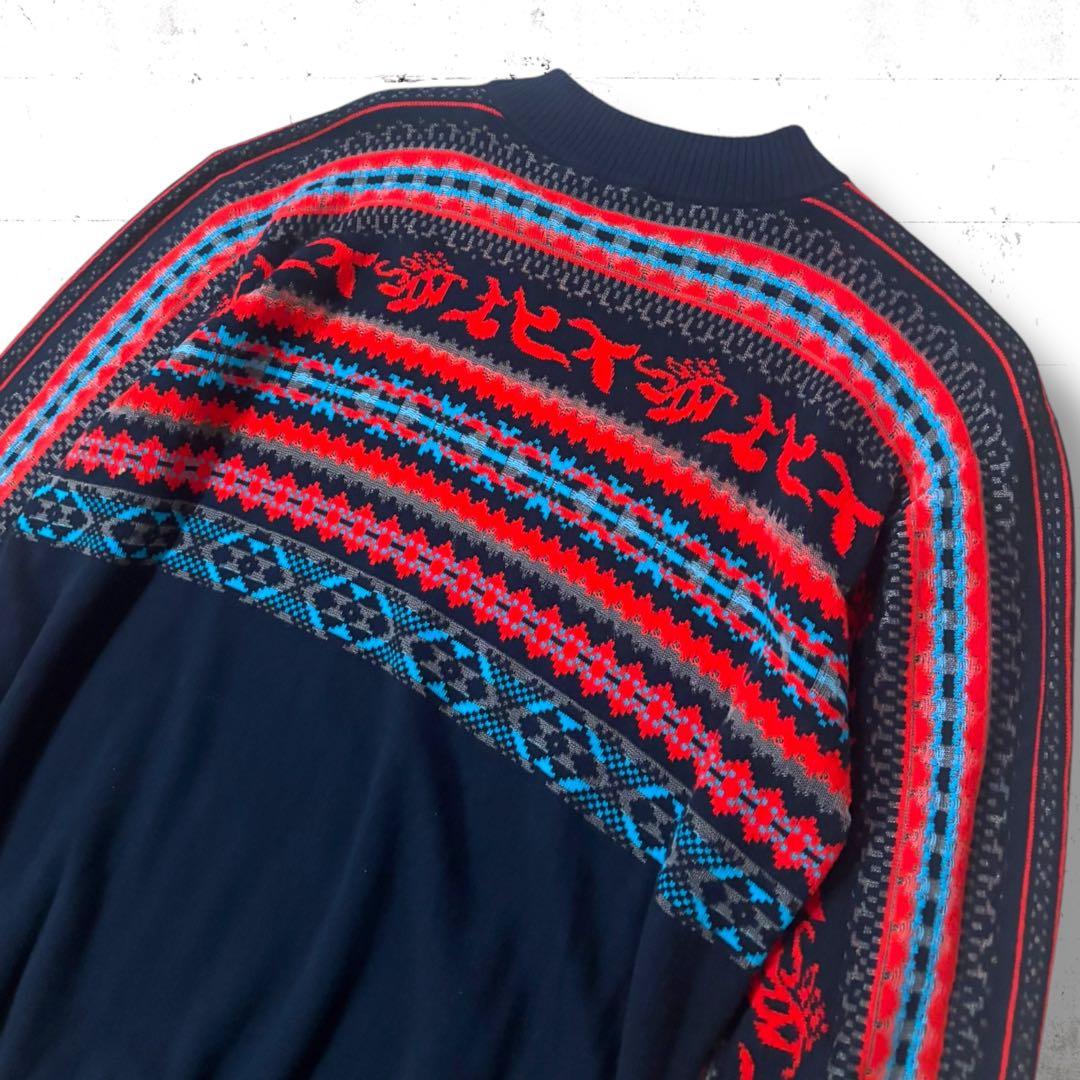 sacai 24SS 総柄　クルーネック　セーター　ニット　24-03297M