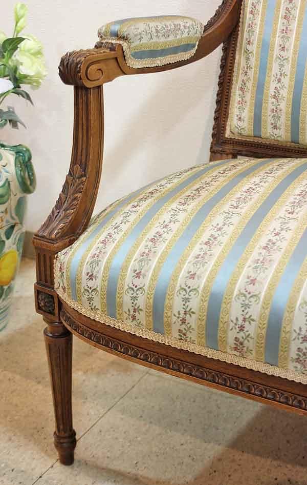 ソファ フランス アンティーク ラブソファ 彫刻 クラシック ビンテージ 506