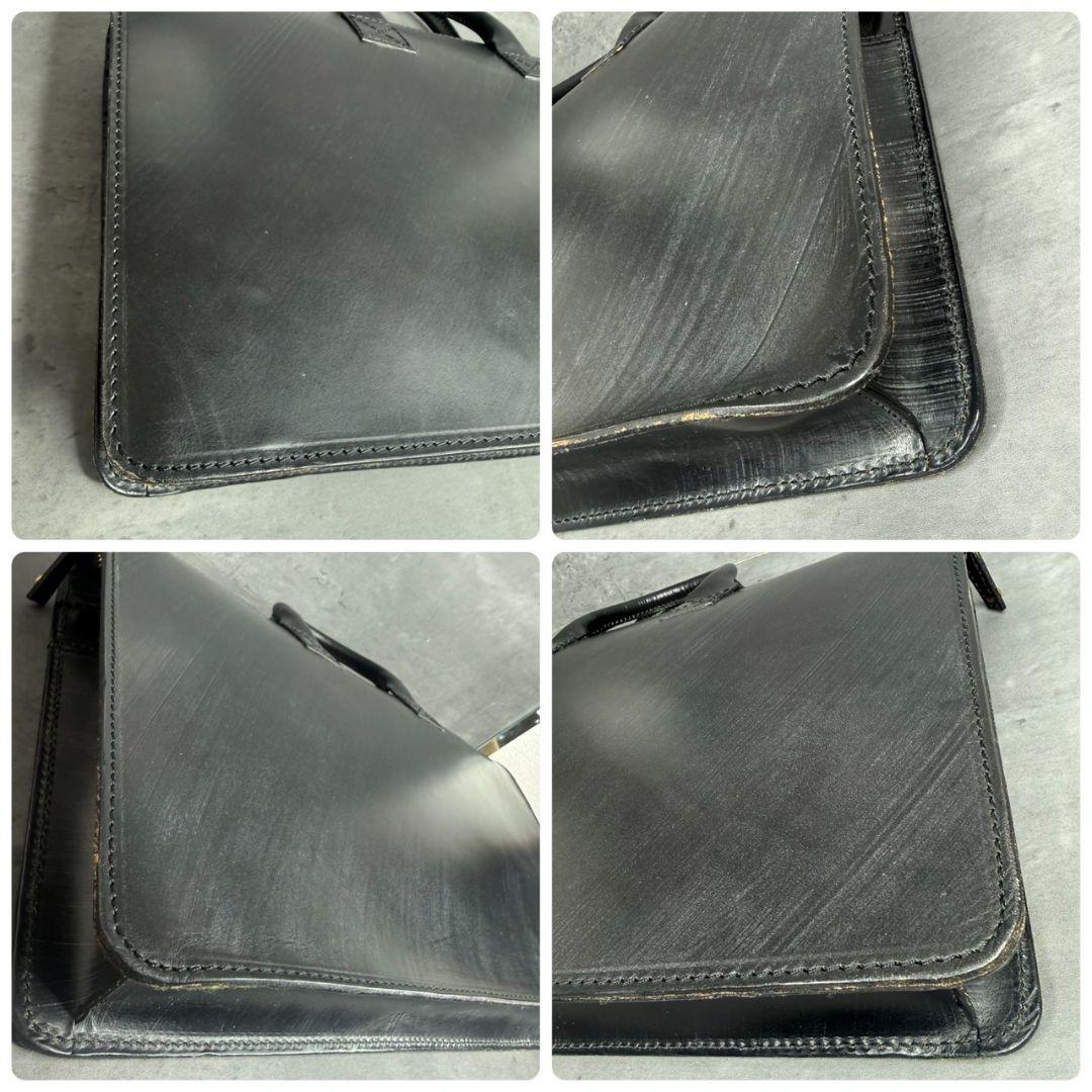 【極美品】GLEN ライトウェイト ブリーフケース ブライドルレザー