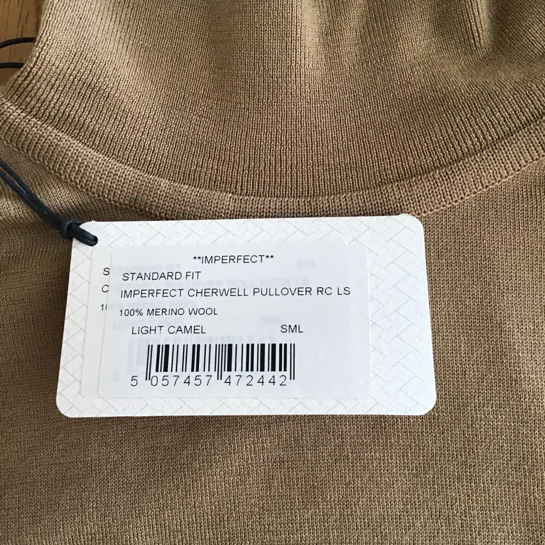 JOHN SMEDLEY ハイゲージベージュタートル　サイズS