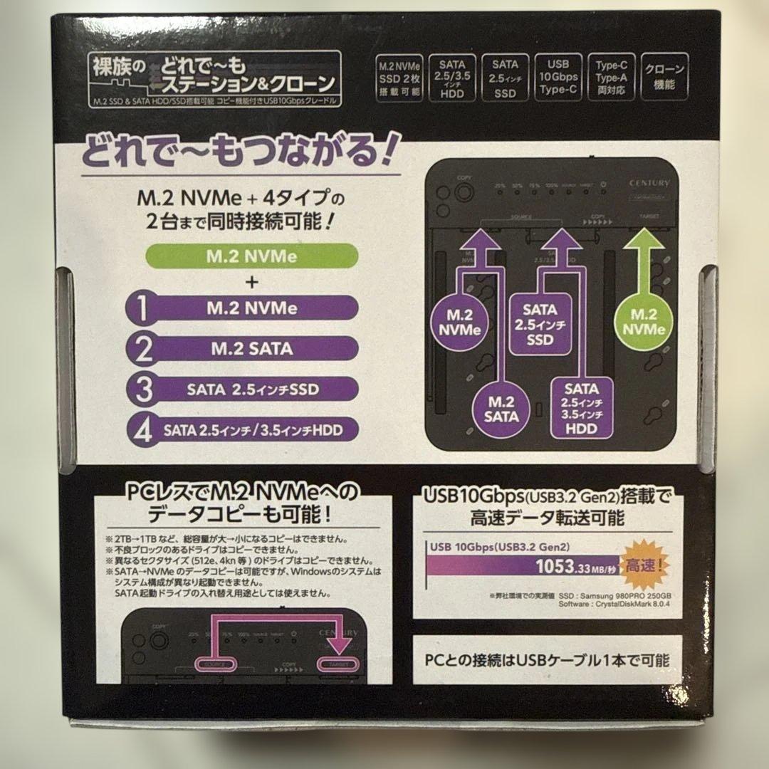 裸族のどれでーもステーション＆クローン [CRCSNSU10GCP]