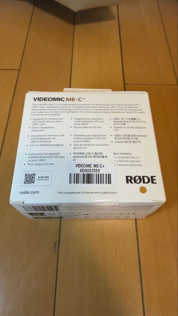 スマホアクセサリー RODE VIDEOMIC ME-C+