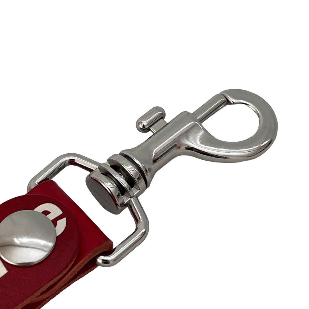 Supreme シュプリーム レザーキーリング 赤 Keychain レザー