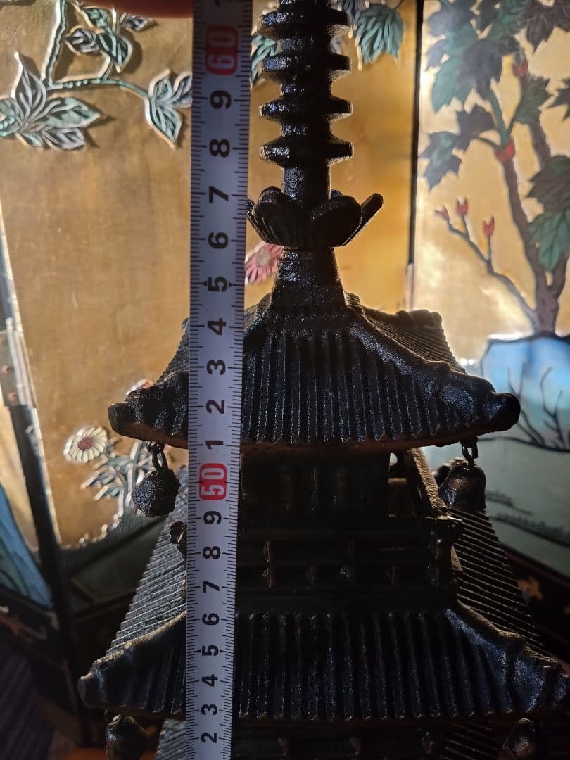 鉄製 五重塔 インテリア装飾 約80cm