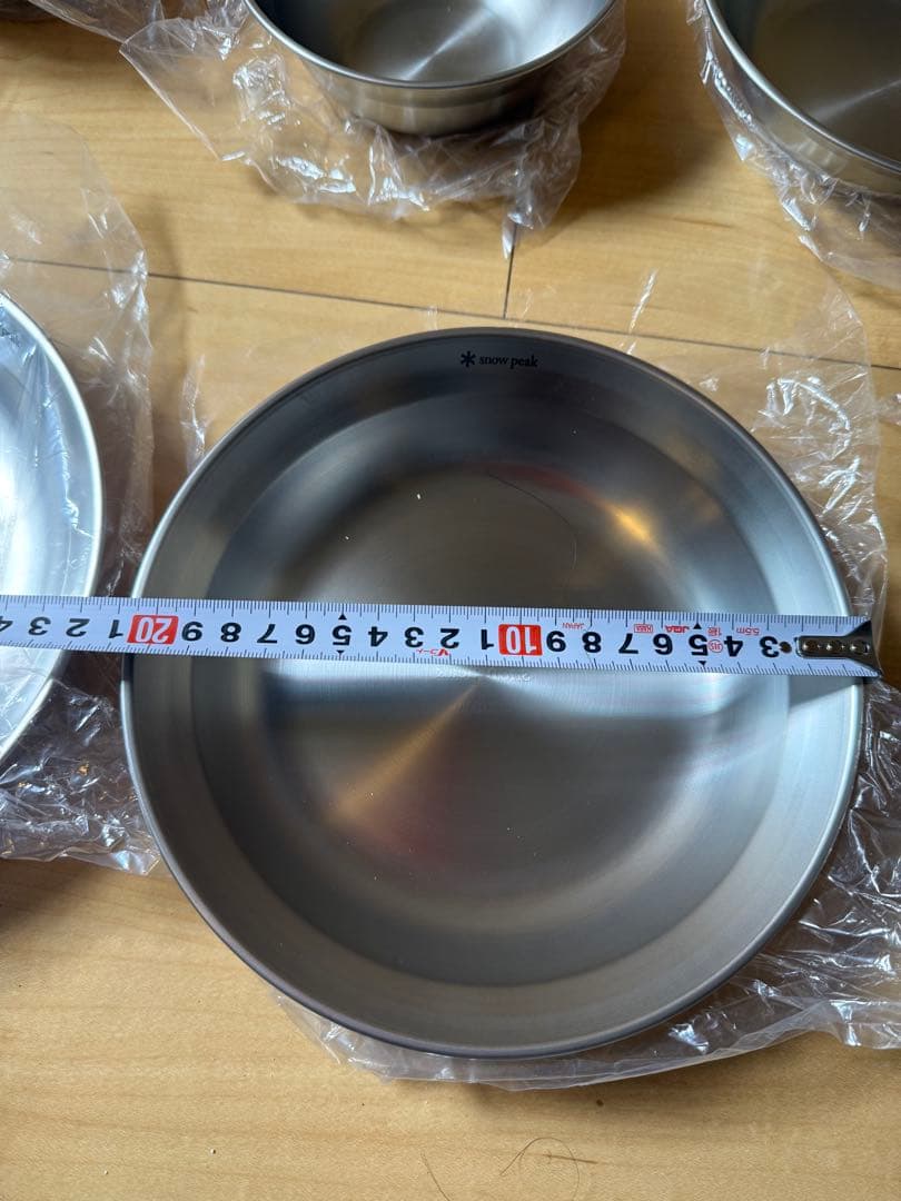 スノーピーク　ステンレス　皿セット　８枚　新品