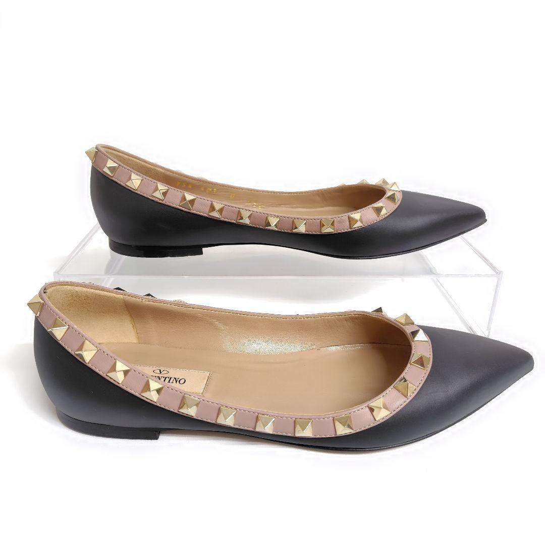 ★PHS様★バレンチノ フラットシューズ 35.5 スタッズ ポインテッド