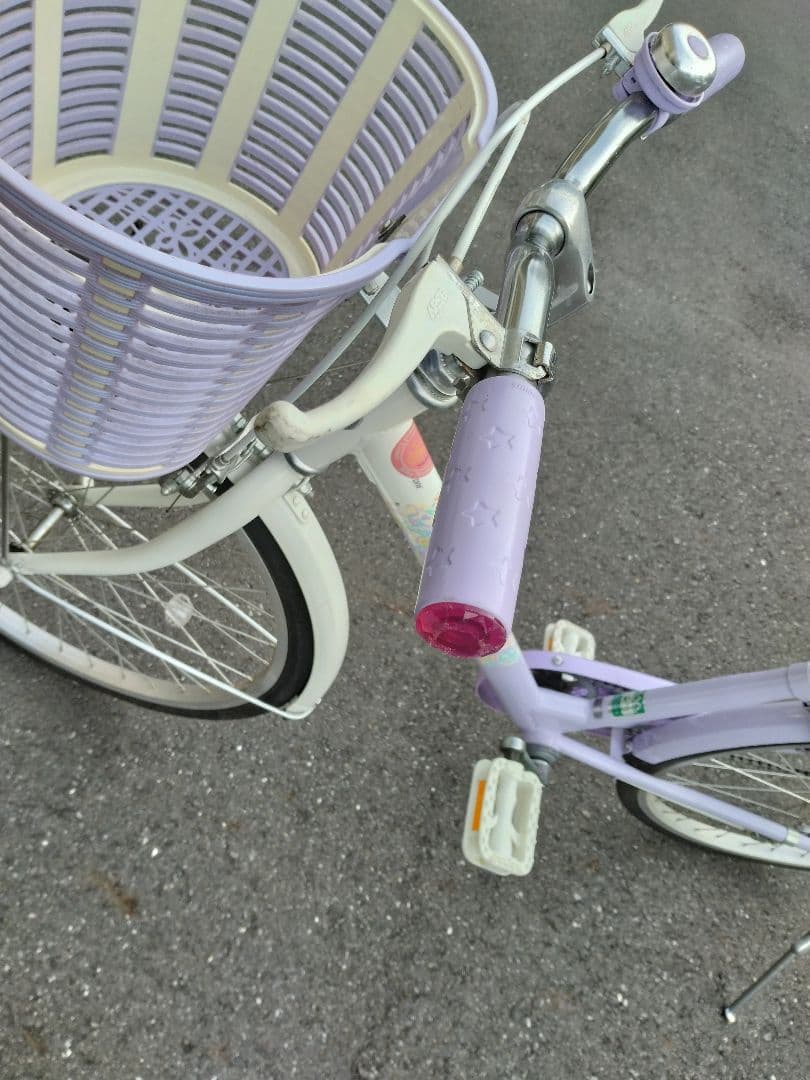 ブリジストン エコパル 薄紫 自転車 22インチ 女の子 直接の引き取り限定！！