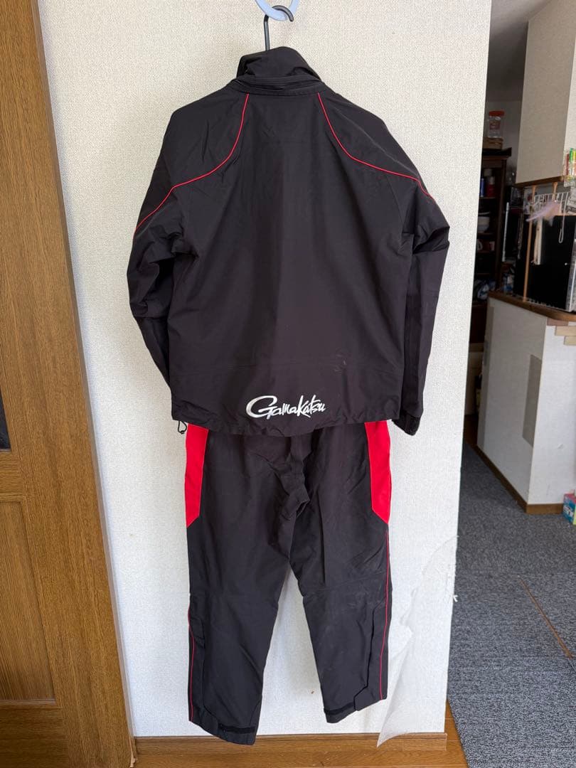 がまかつ　GM3314 中古　ゴアテックス　上下セット　Mサイズ　磯　レイン