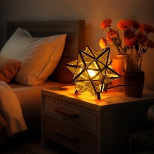 Cerdeco 幻想的に広がる星のシルエット テーブルライト スタンド照明 デp