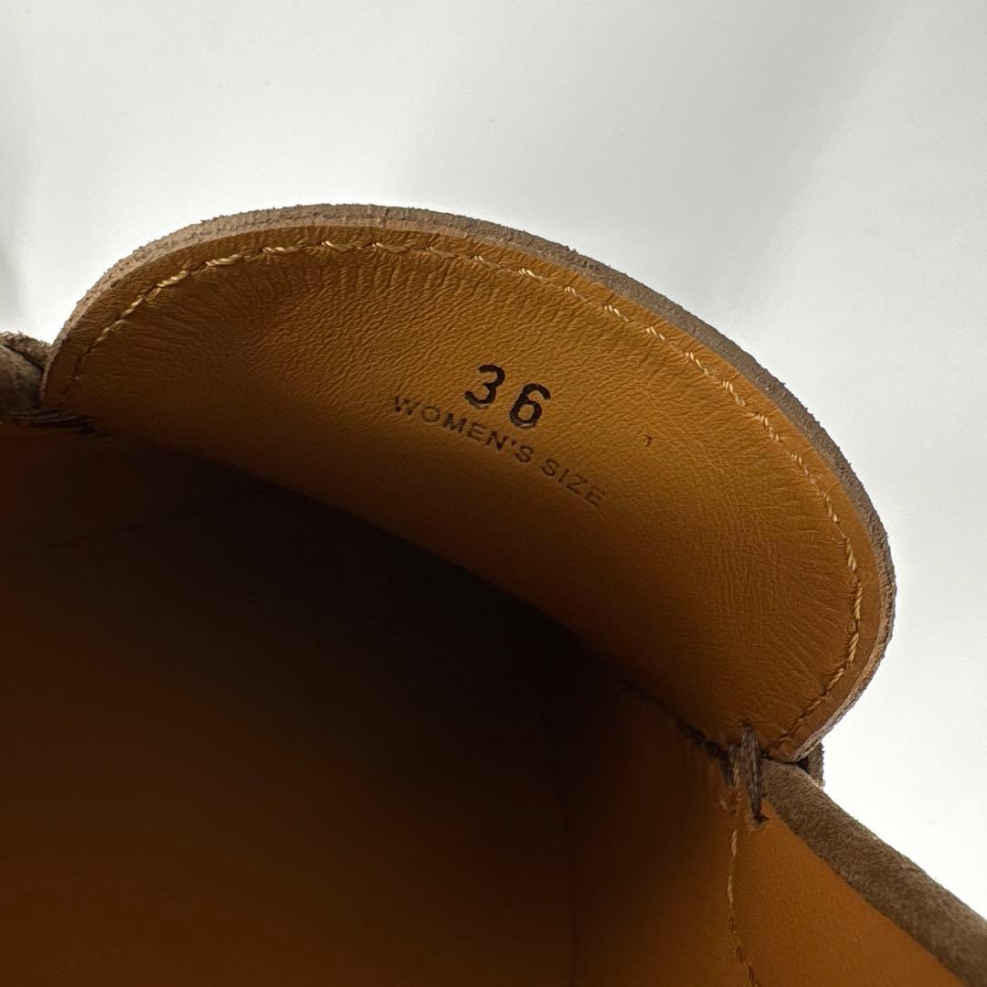 極美品✨トッズ　ブラウン　スエード　ローファー　ゴンミーニ