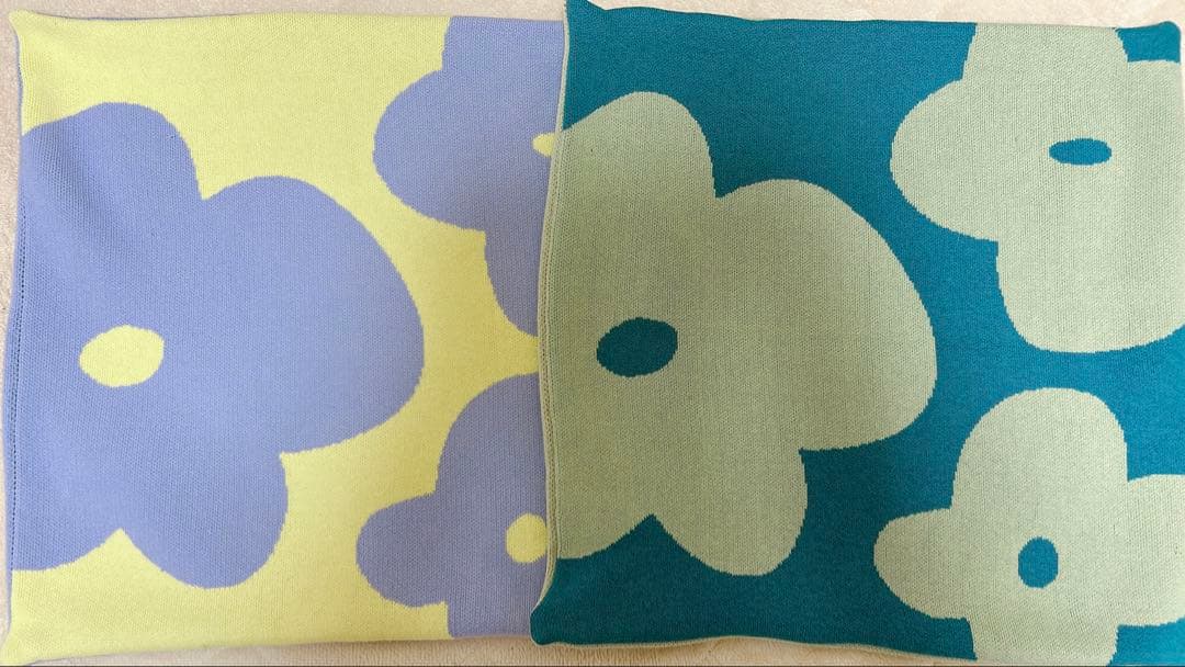 【新品未使用品】ウニコ ペディ 猫 2枚セット　45角クッションカバー