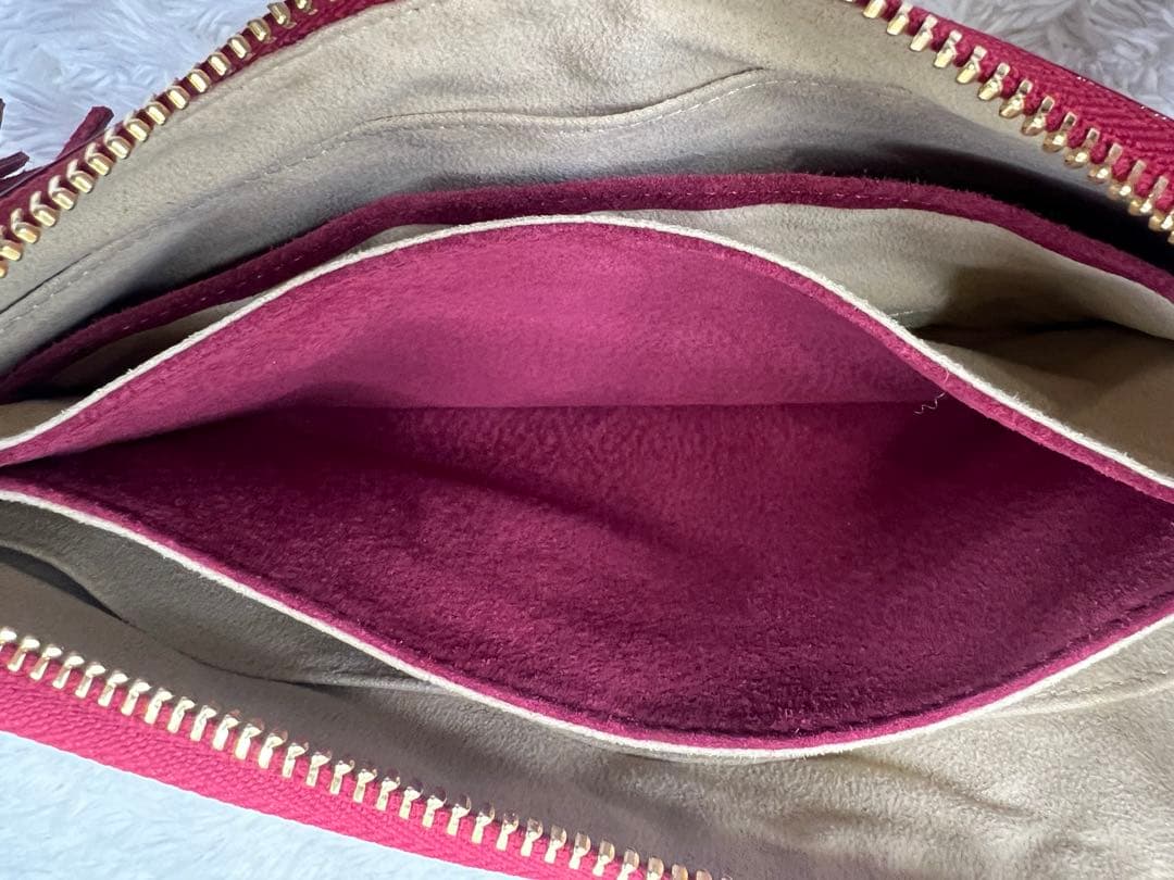 ATAO ブーブー ウォレットショルダーバッグ エナメル ゴールド金具　美品